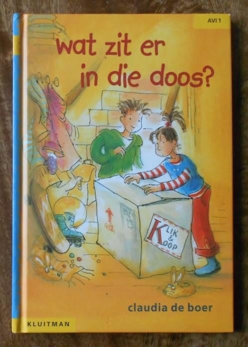 Wat zit er in die doos? - AVI-1 - Claudia de Boer, Ophalen of Verzenden, Zo goed als nieuw, Fictie algemeen