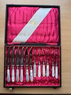 Antiek fruit bestek Uchatius bronce, Ophalen of Verzenden