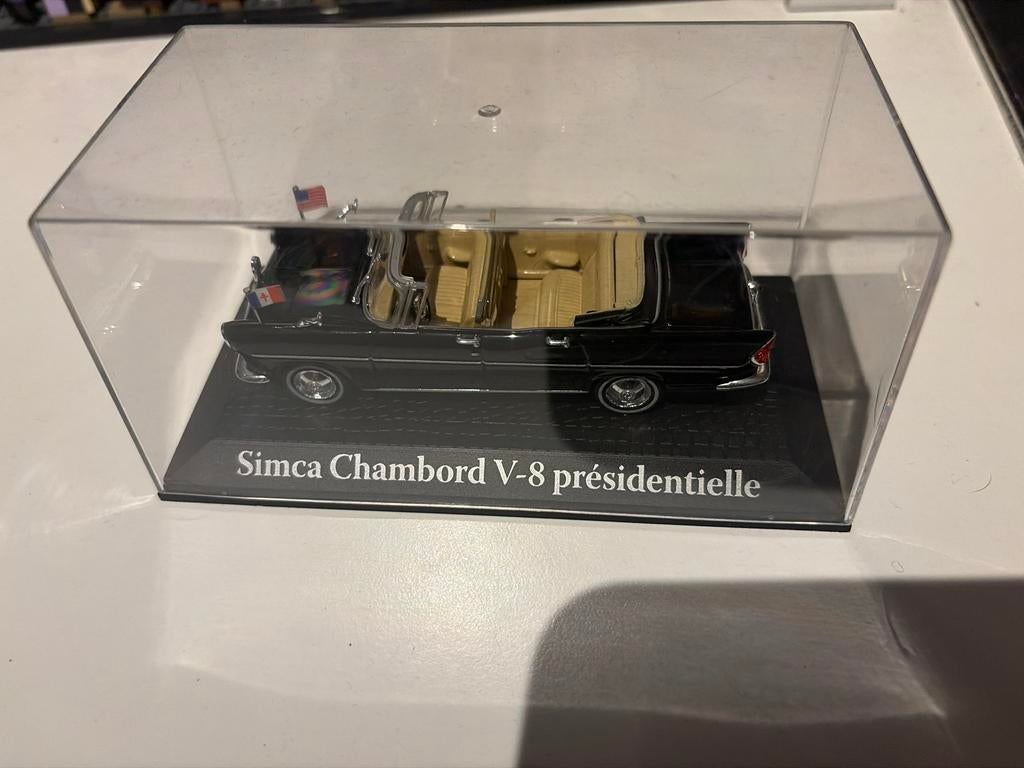 Simca Chambord V-8 présidentielle modelauto, Ophalen of Verzenden, Zo goed als nieuw, Auto, Overige merken