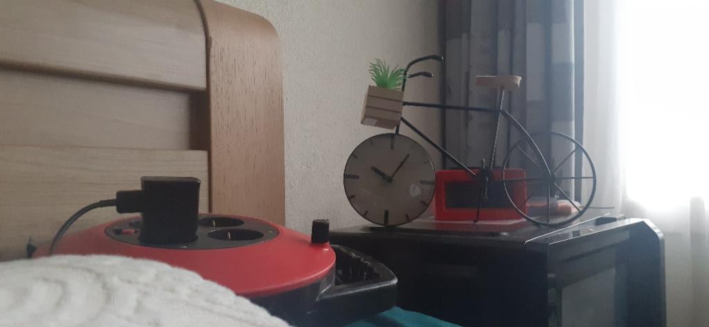 Fiets klok  te koop, Huis en Inrichting, Woonaccessoires | Klokken, Ophalen, Nieuw, Analoog, Wekker of Tafelklok