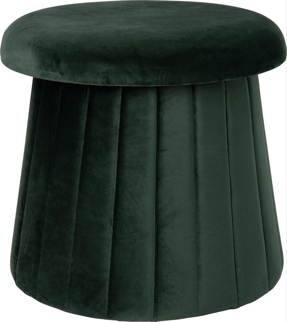 Poef Paddenstoel donkergroen D 42 H 39 cm, Ophalen, Minder dan 50 cm, Rond, Minder dan 50 cm