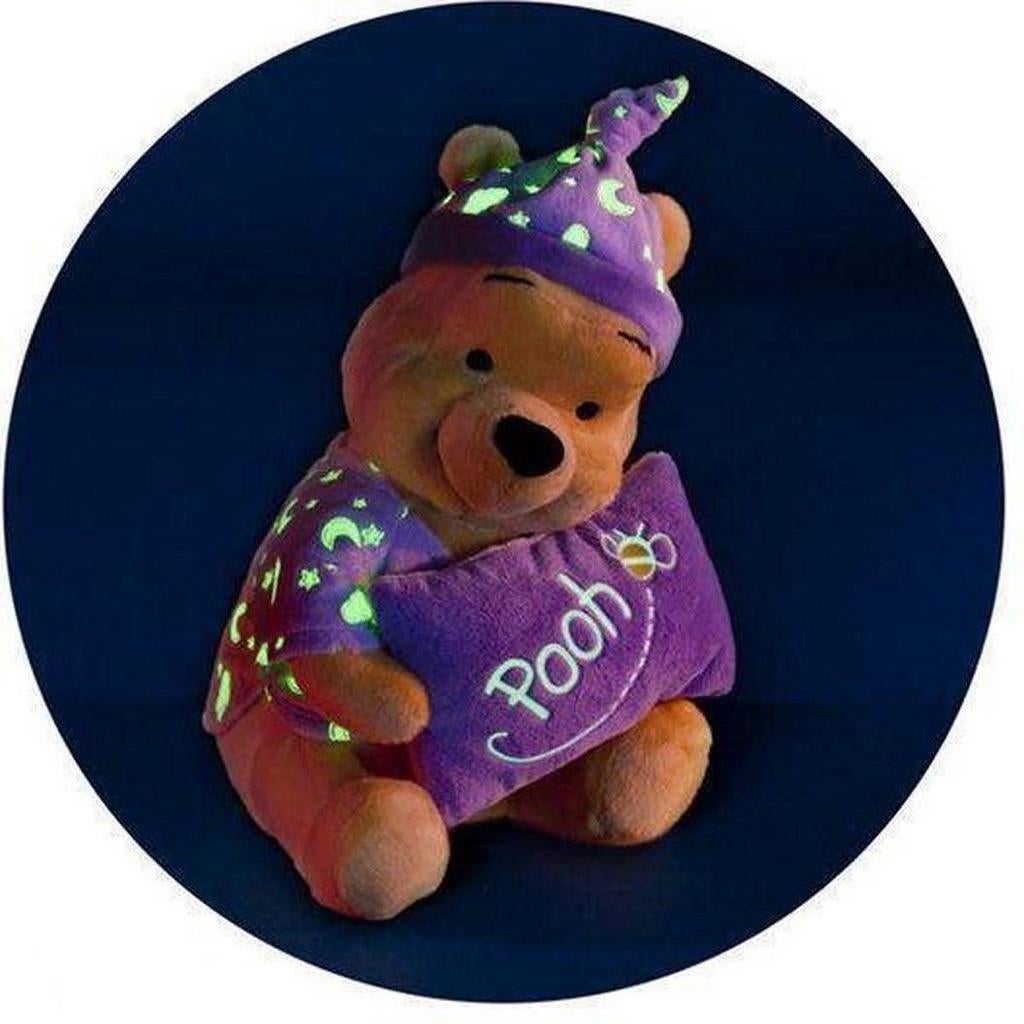 Nicotoy Winnie de Poeh knuffel met glow in the dark, Kinderen en Baby's, Speelgoed | Knuffels en Pluche, Ophalen of Verzenden