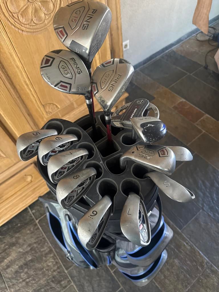 Complete golfset met tas - PING G15 clubs, Sport en Fitness, Golf, Gebruikt, Set, Ping, Ophalen of Verzenden