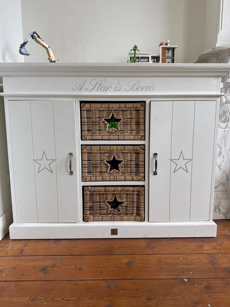 Commode Rivièra Maison met uitschuifbare plankjes, Kinderen en Baby's, Ophalen, Gebruikt, 50 tot 70 cm, 100 cm of meer