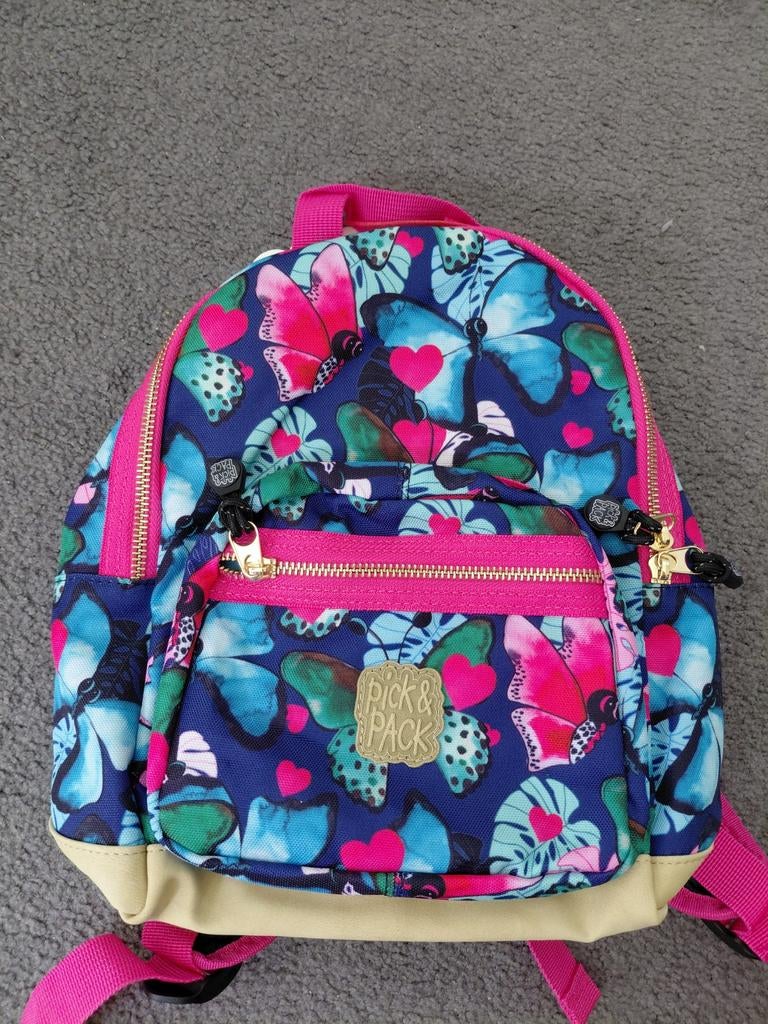 Mooie nieuwe kinderrugzak met vlinderprint maat S, Sieraden, Tassen en Uiterlijk, Tassen | Schooltassen, Ophalen, Overige kleuren