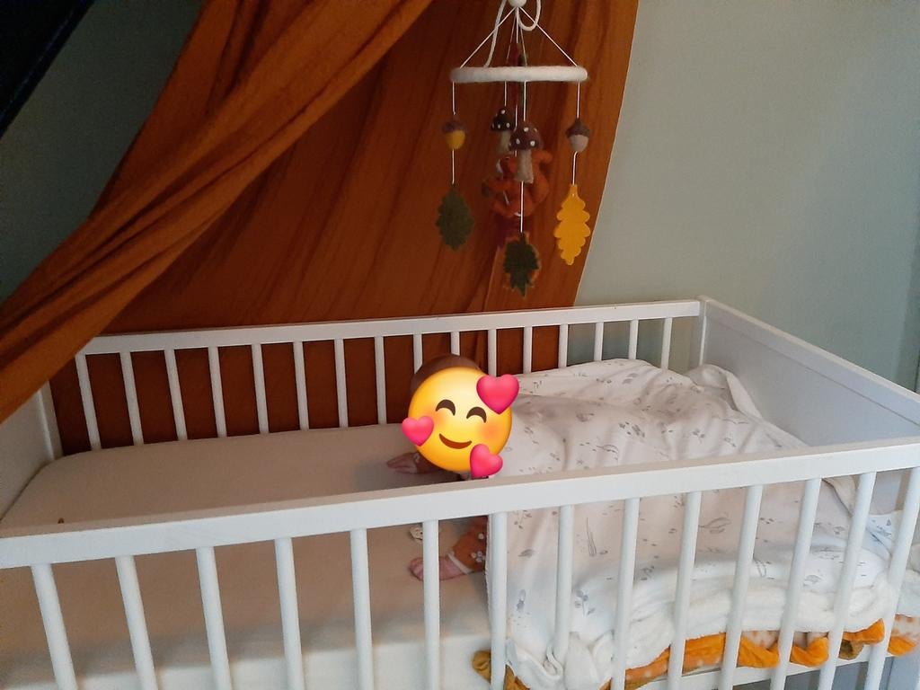 Ledikantje babybedje bijna gratis, Kinderen en Baby's, Babywiegjes en Ledikanten, Ophalen, Gebruikt, Ledikant