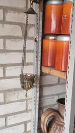 Vintage Godslampje - Hangende Olielamp, Ophalen of Verzenden
