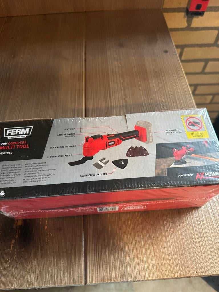 Ferm 20V Accu Multitool DTM1010, Ophalen of Verzenden, Nieuw
