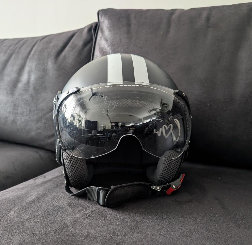 Vinz helm met Vinz originele zachte hoes., Fietsen en Brommers, Brommerhelmen, Ophalen of Verzenden, Gebruikt, Extra small of kleiner