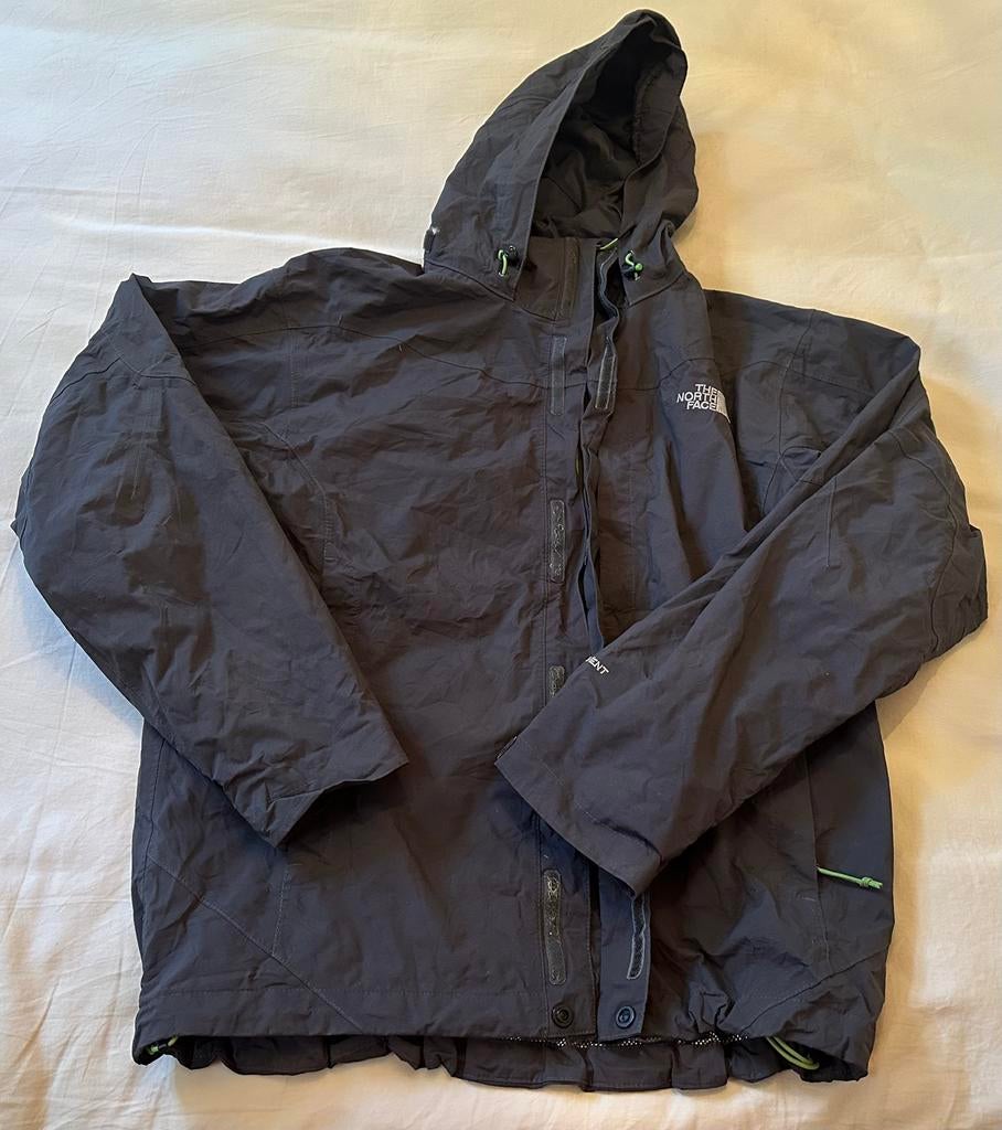 The North Face Inlux HyVent jas heren M neon groen & grijs, Ophalen of Verzenden, Zo goed als nieuw, Maat 48/50 (M), Grijs