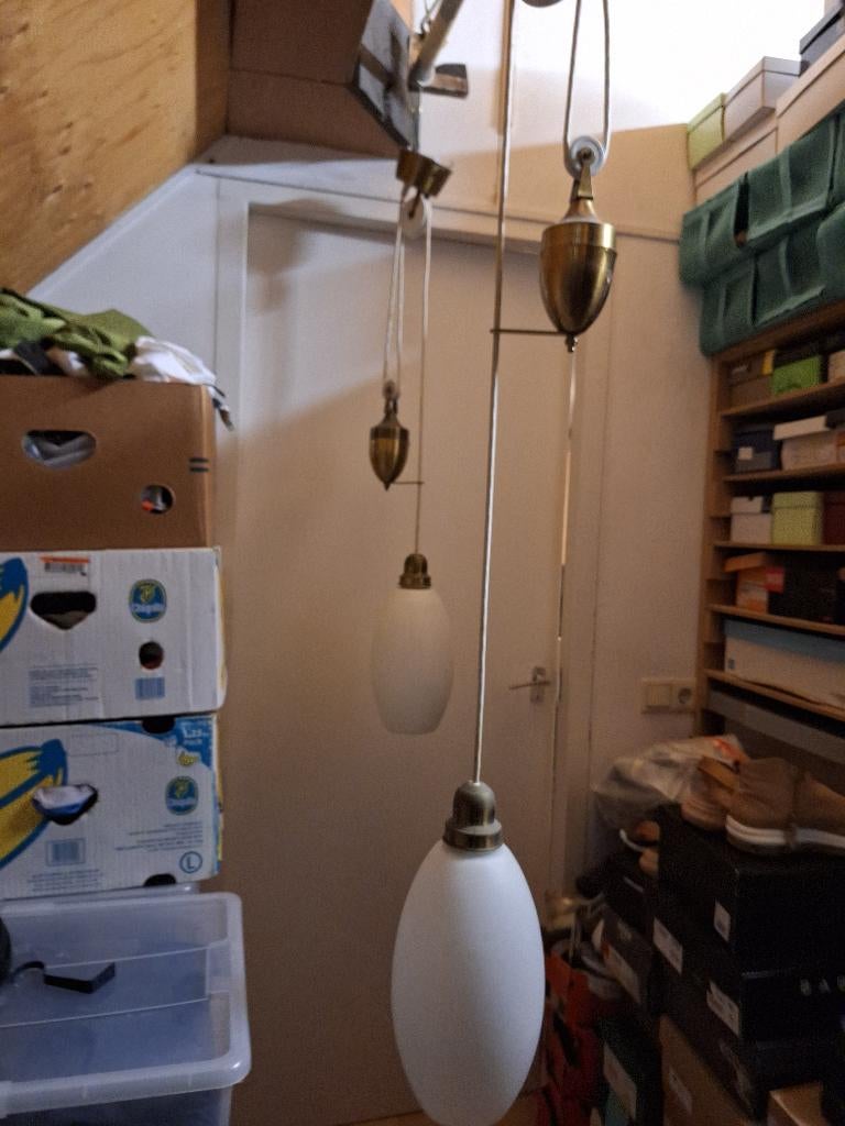 hanglampen 2x, Ophalen of Verzenden, Zo goed als nieuw, Minder dan 50 cm