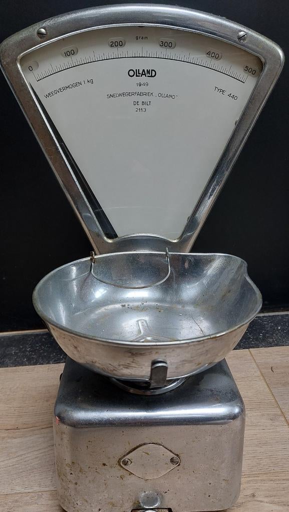 OLLAND WEEGSCHAAL 1949, Ophalen of Verzenden, Keukenweegschaal, Minder dan 10 kg