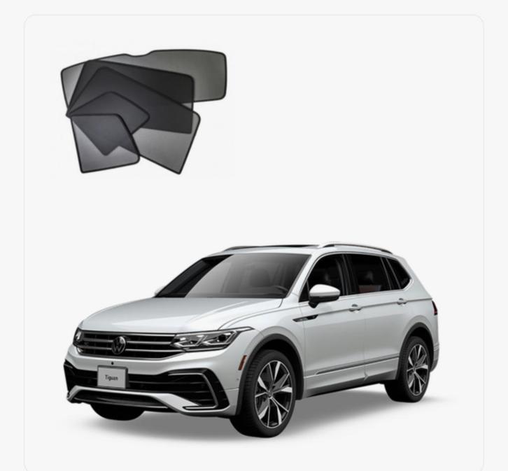 Pasvorm zonneschermen VW Tiguan 2016 - 2024, Auto diversen, Auto-accessoires, Nieuw, Ophalen