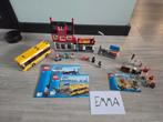 Lego City 7641 + 8401 Straathoek + inwoners in nette staat, Ophalen, Gebruikt, Complete set, Lego