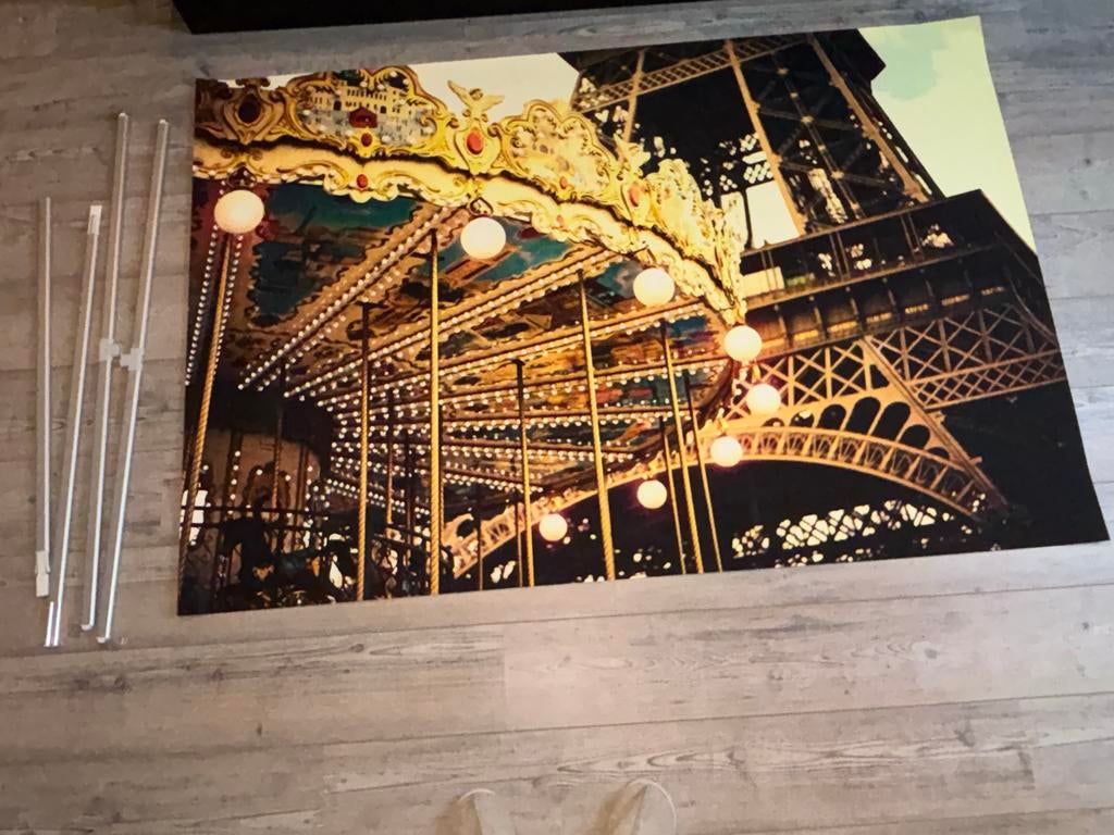 Poster met frame voor de achterkant, Huis en Inrichting, Woonaccessoires | Schilderijen, Tekeningen en Foto's, Ophalen, Gebruikt