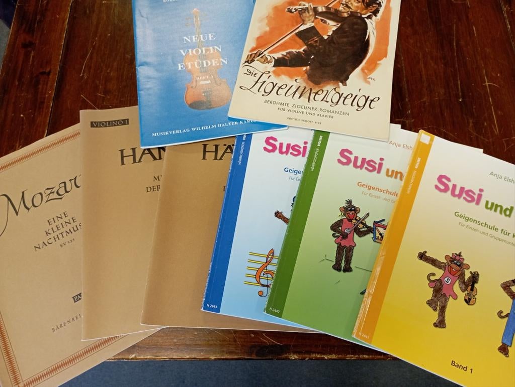 8 x Bladmuziek voor Viool, Ophalen of Verzenden, Les of Cursus, Klassiek