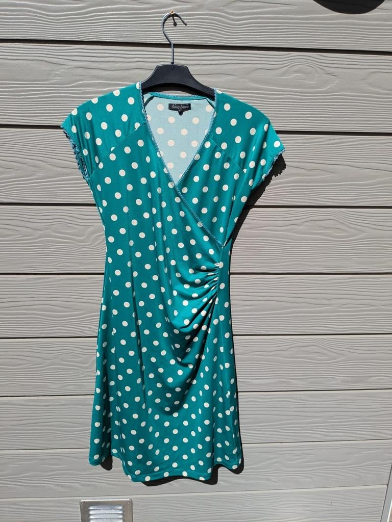 King louie kurk maat s zgan, Kleding | Dames, Jurken, Ophalen of Verzenden, Zo goed als nieuw, Maat 38/40 (M), Knielengte