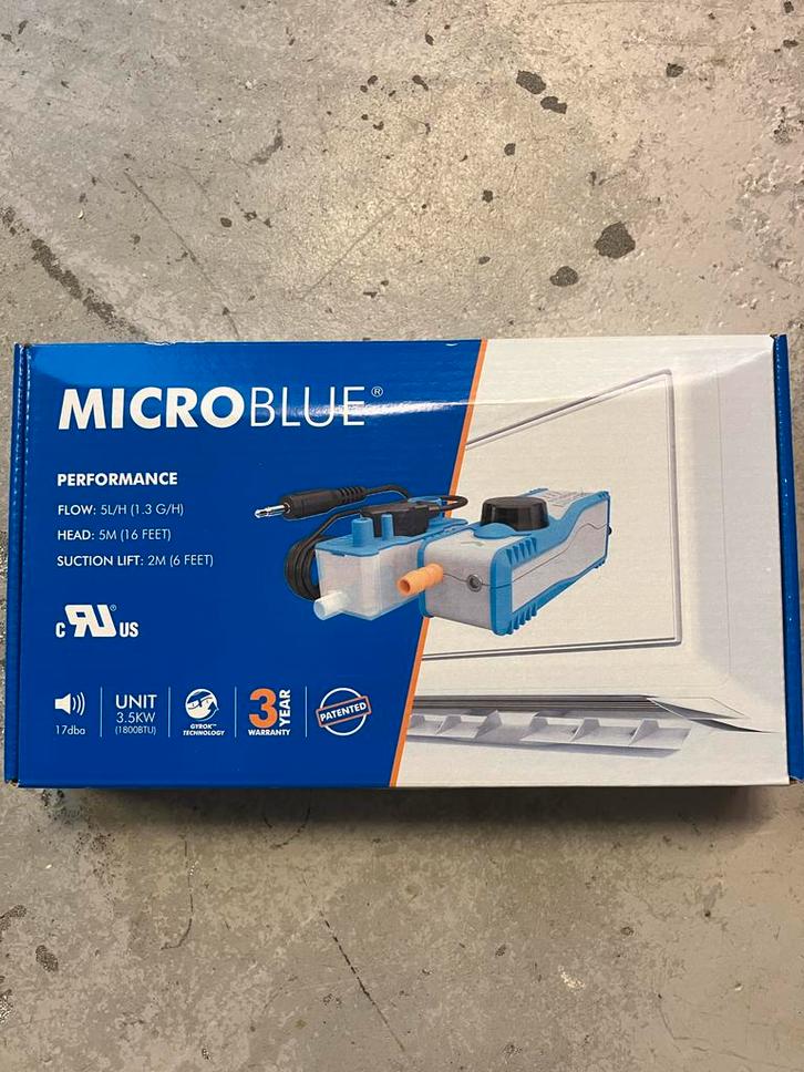 MicroBlue Airco Condenspomp met Henco Adapter en Grohe Mengv, Witgoed en Apparatuur, Airco's, Nieuw, Wandairco, 3 snelheden of meer