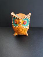 Uil hout oranje Indonesië, Verzamelen, Beelden en Beeldjes, Ophalen of Verzenden, Gebruikt, Dier