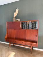 Vintage retro mid-century highboard / drankkast –, Ophalen, 100 tot 150 cm, ..., Zo goed als nieuw