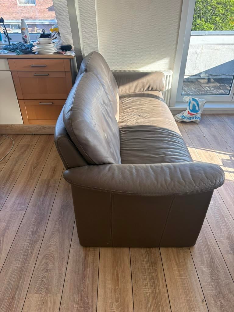 Bank en Fauteuil, Huis en Inrichting, Banken | Sofa's en Chaises Longues, Ophalen, Zo goed als nieuw, 75 tot 100 cm, Tweepersoons