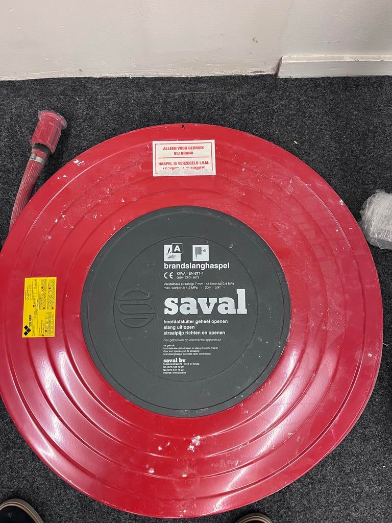 Saval brandslanghaspel - Niet gekeurd, Ophalen of Verzenden, Gebruikt, Overige typen