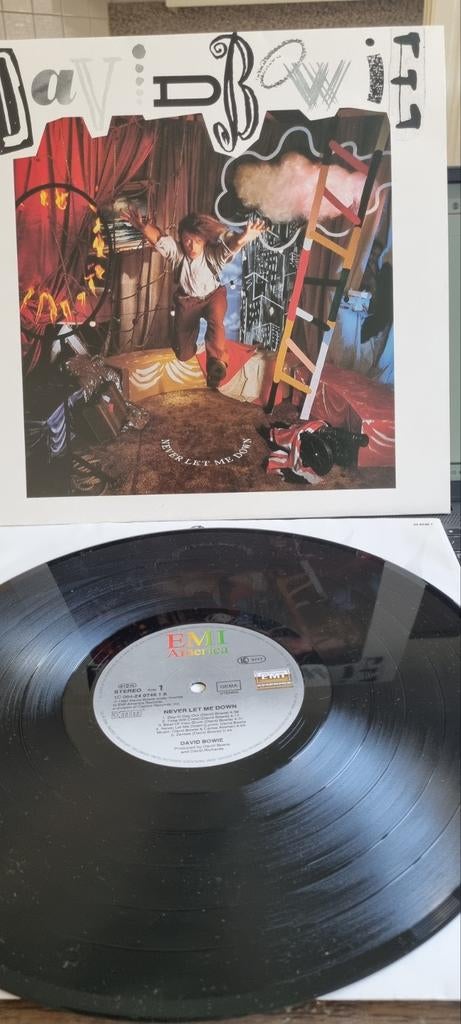 David Bowie - Never Let Me Down LP 1987, Ophalen of Verzenden, Gebruikt, 12 inch