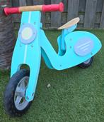 Leuke houten loopfiets in scooter design, Ophalen, Gebruikt, Loopfiets