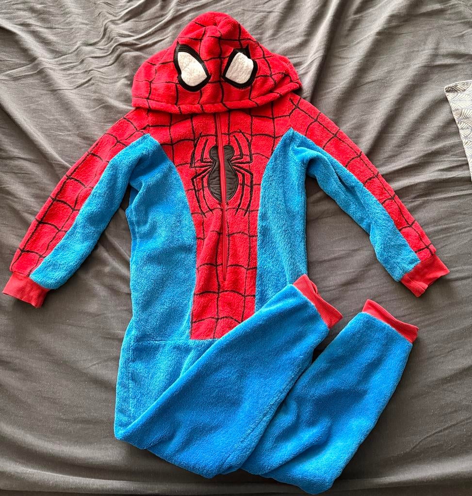 Onesie Spiderman, Ophalen, Zo goed als nieuw, 122 t/m 128, Jongen