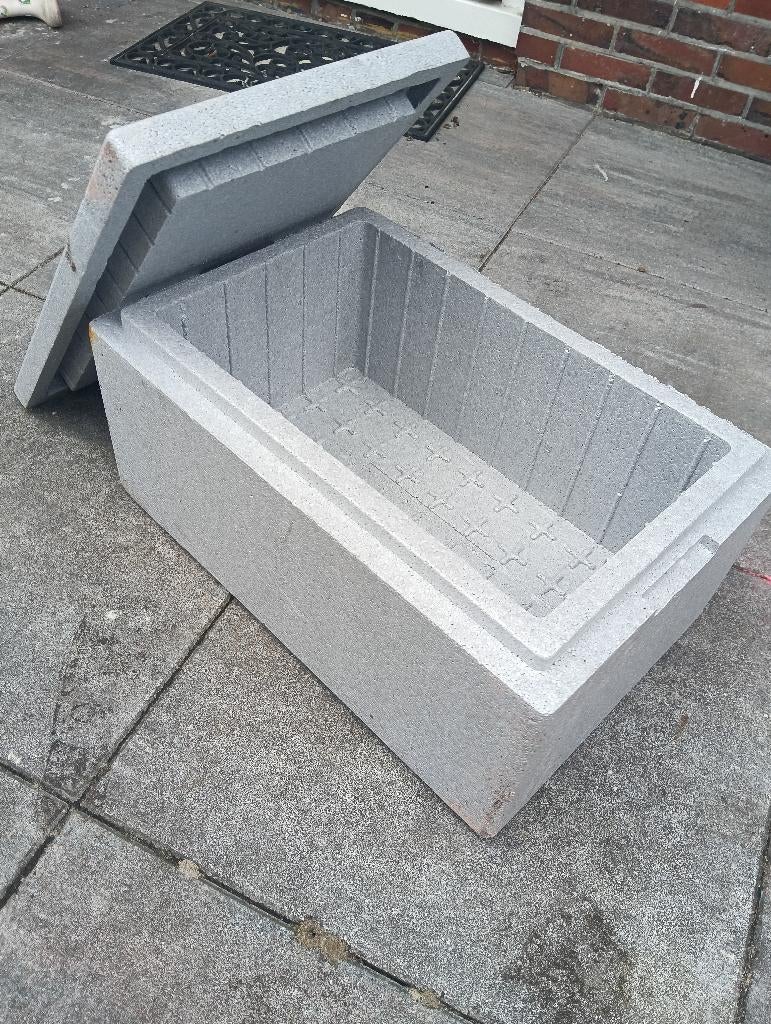 Piepschuimen koelbox met deksel, Ophalen, Gebruikt, Koelbox, Koelelement