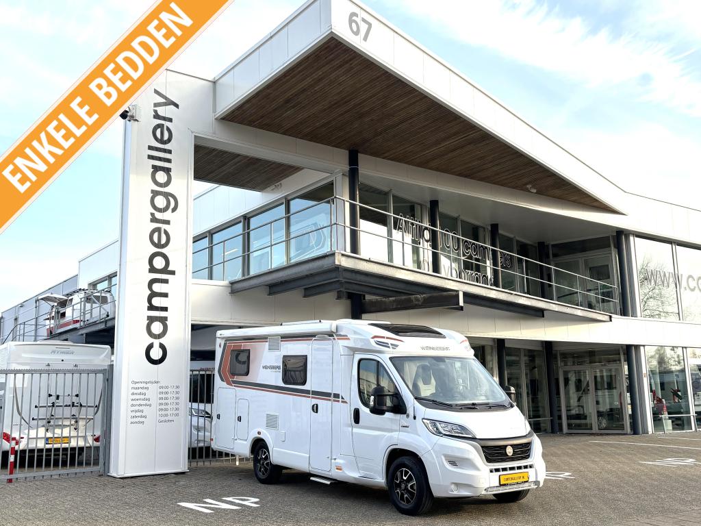 Weinsberg CaraCompact Pepper 600 MEG ENKELE BEDDEN FIAT 8, Caravans en Kamperen, Campers, Winterisolatie, Ringverwarming, Fiat