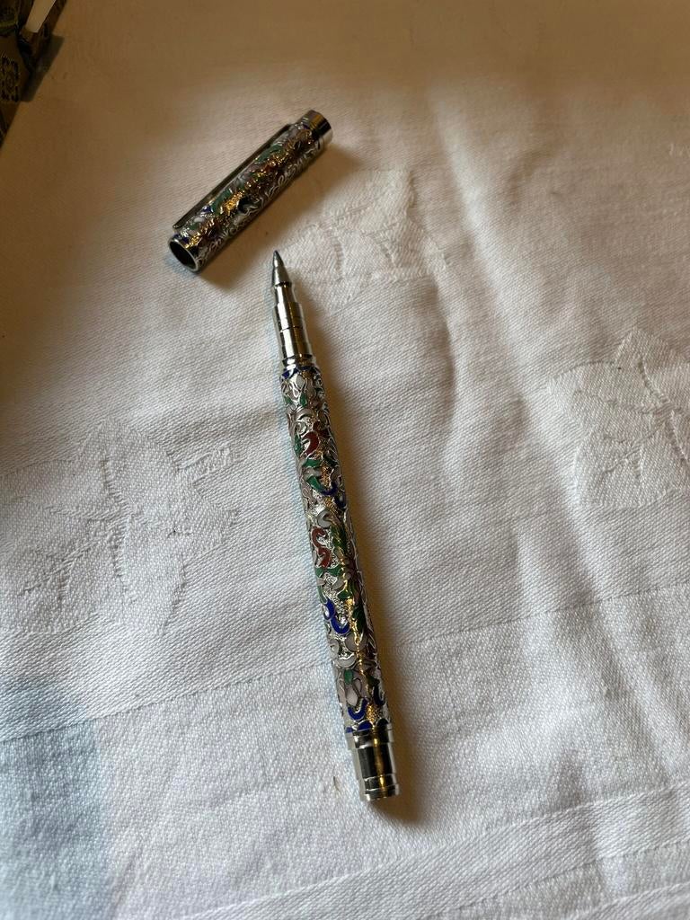 Ballpoint cloisonne, Verzamelen, Pennenverzamelingen, Ophalen of Verzenden, Zo goed als nieuw, Vulpen, Parker