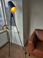 Metalen staande lamp, hoogte 1.80 m. Incl 3 standen ledlamp, Ophalen, Zo goed als nieuw, 150 tot 200 cm