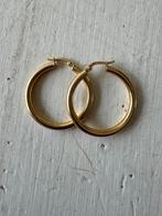 Gouden klap creolen 14 krt, Ophalen of Verzenden, Gebruikt, Goud, Goud