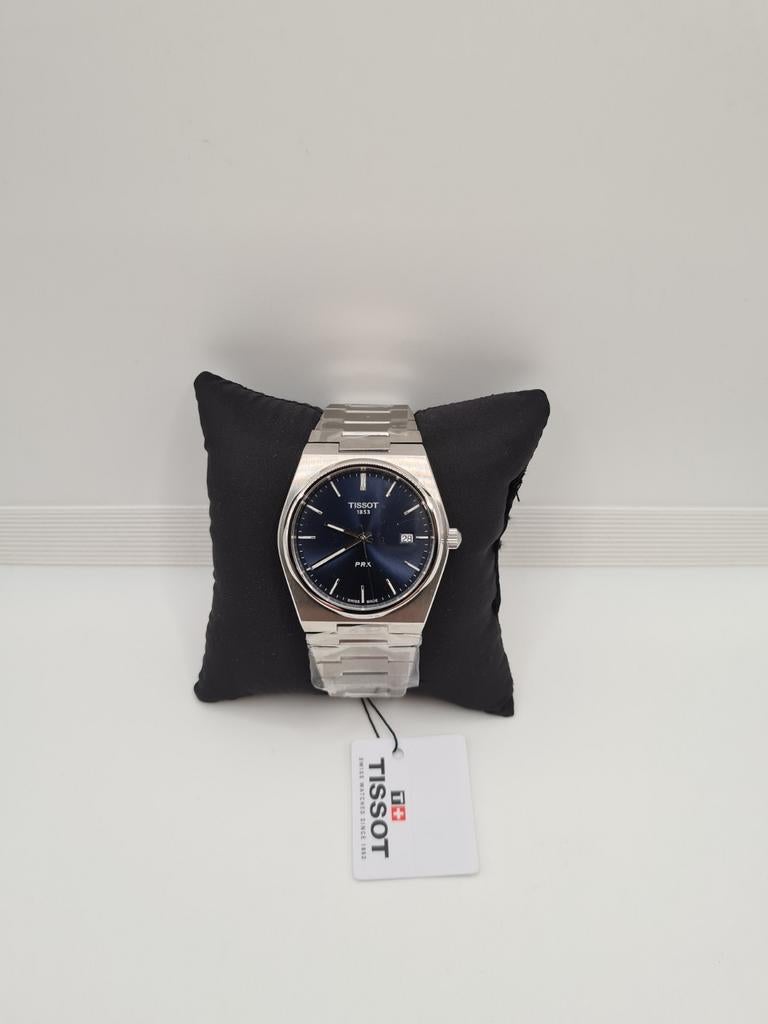 Tissot PRX 40mm - Blauw - Nieuw met Factuur & Garantie, Staal, Staal, -, Verzenden