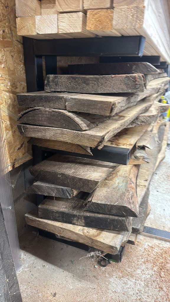 Essen schaaldelen, Doe-het-zelf en Verbouw, Hout en Planken, Ophalen, 25 tot 50 mm, Zo goed als nieuw, Plank