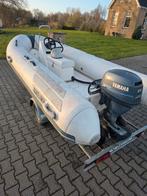 Yam 380S rubberboot met Yamaha 15 pk motor en trailer, Ophalen, Gebruikt, Yamaha, Benzine