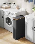 SONGMICS Wasmand met deksel, 65 l ,, verwijderbare waszak, Ophalen of Verzenden, Nieuw, Wit