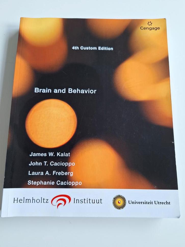 Brain and Behavior, Boeken, Studieboeken en Cursussen, Zo goed als nieuw, WO, Beta, Ophalen of Verzenden