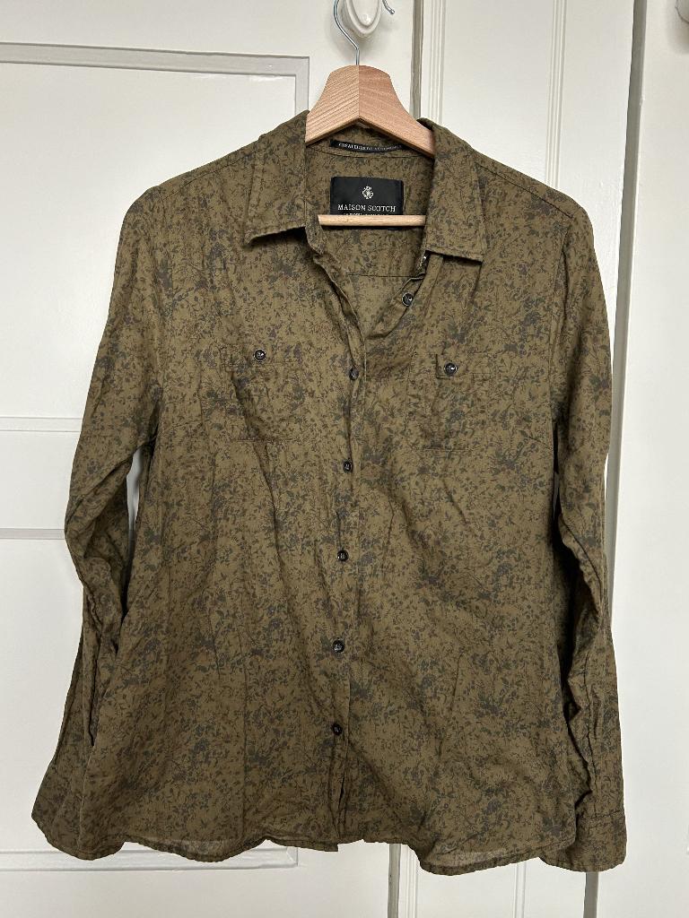 Blouse Maison Scotch - mt M, Maat 38/40 (M), Zo goed als nieuw, Groen, Maison Scotch