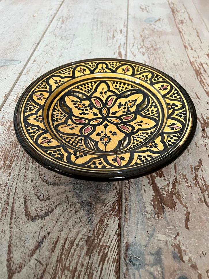Decoratieve Marokkaanse Safi schaal - Handgemaakt, Antiek en Kunst, Antiek | Keramiek en Aardewerk, Ophalen