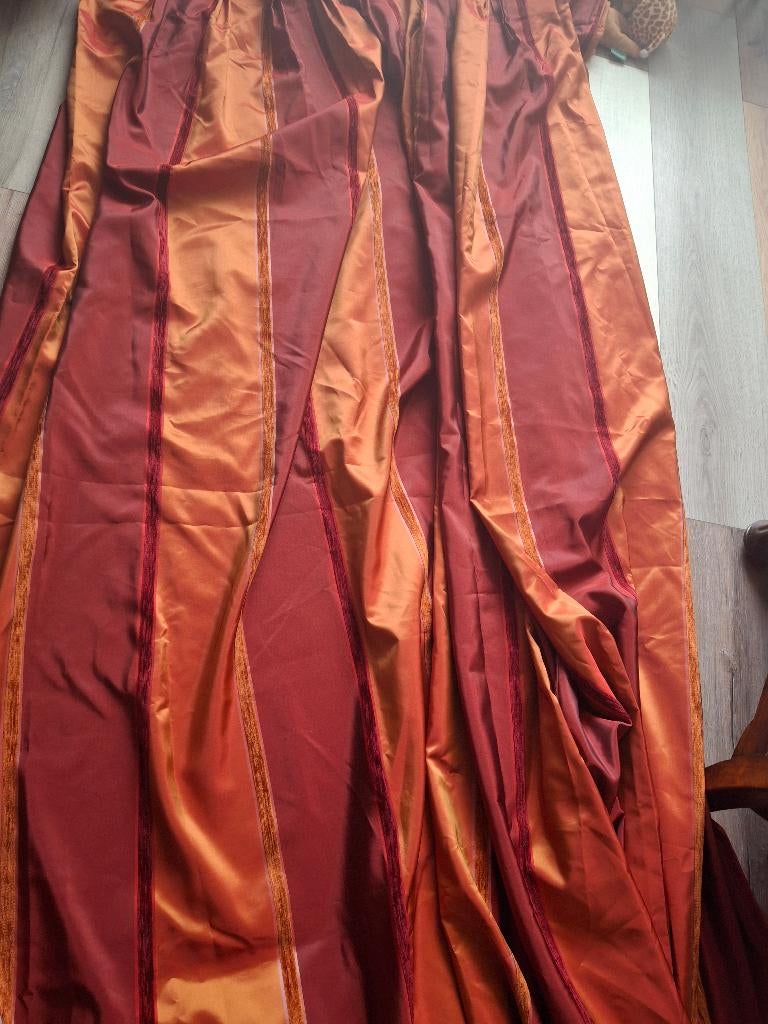 Prachtige gordijnen, Ophalen, Gebruikt, 200 cm of meer, 200 cm of meer