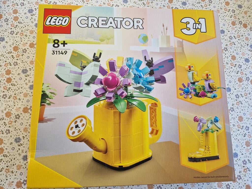 LEGO Creator 3in1 Bloemen in gieter (31149), Compleet, Lego, Nieuw, Ophalen of Verzenden