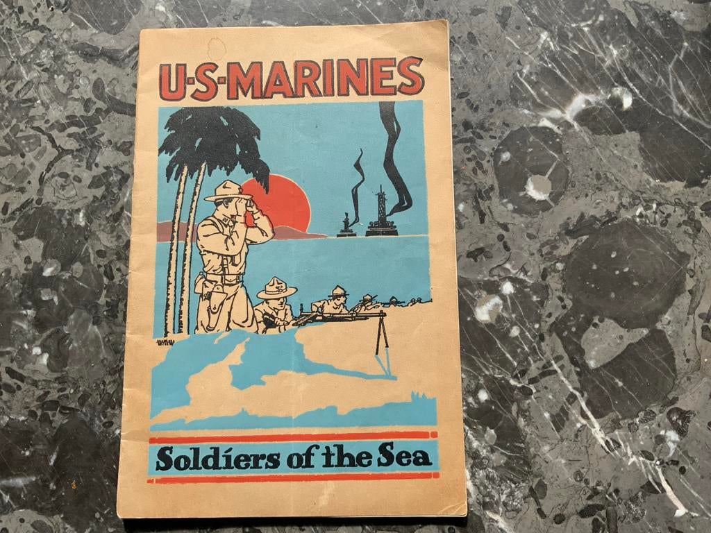 US Marines Soldiers of the Sea wervingsbrochure 1917, Boeken, Ophalen of Verzenden, 1945 tot heden, Gelezen, Marine