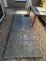 16 tegels van 60x60cm. Gratis, Tuin en Terras, Tegels en Klinkers, Ophalen, Gebruikt, Beton, Terrastegels