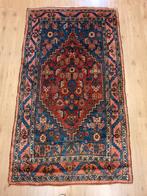 Vintage handgeknoopt perzisch tapijt malayer antiek 193x112, Info@SlatsAntiek.nl, Crème, Gebruikt, 100 tot 150 cm