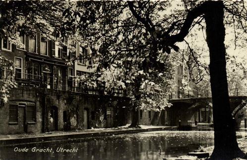 Oude Gracht, Utrecht - 1958 gelopen, Verzamelen, Ansichtkaarten | Nederland, Gelopen, Utrecht, 1940 tot 1960, Ophalen of Verzenden