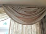 Creme/beige overgordijnen incl bogen, Ophalen, Crème, Gebruikt, 200 cm of meer