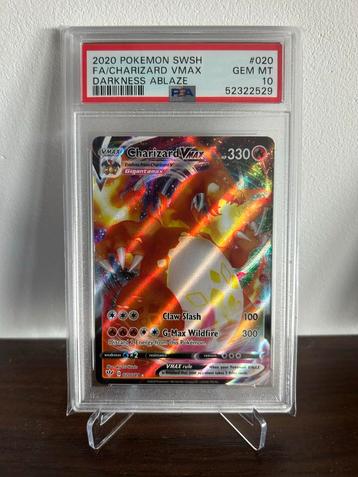 Charizard VMAX #020 PSA 10 - Darkness Ablaze beschikbaar voor biedingen
