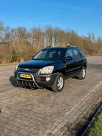 Kia Sportage 2.0 2006 Zwart | NW APK | Nette Auto | Boekjes, 1442 kg, Zwart, 4 cilinders, Lederen bekleding
